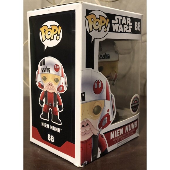 Funko Pop! Star Wars: Nien Nunb #88 GameStop Exclusive Vinyl Figure Bobblehead - Picture 2 of 12